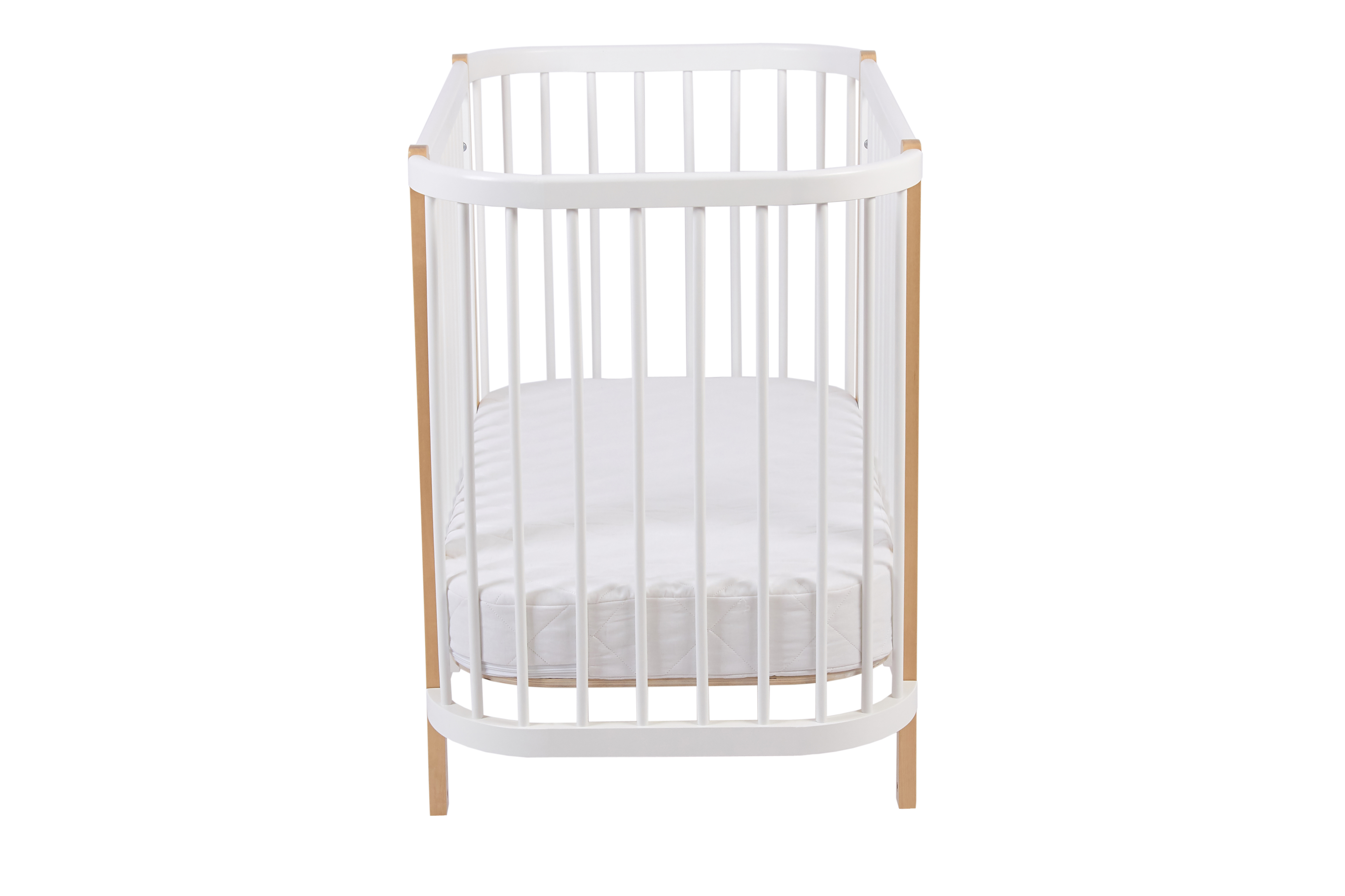 Детская кроватка Polini kids 350 прямоугольная, продольный маятник (белый) - фото 16