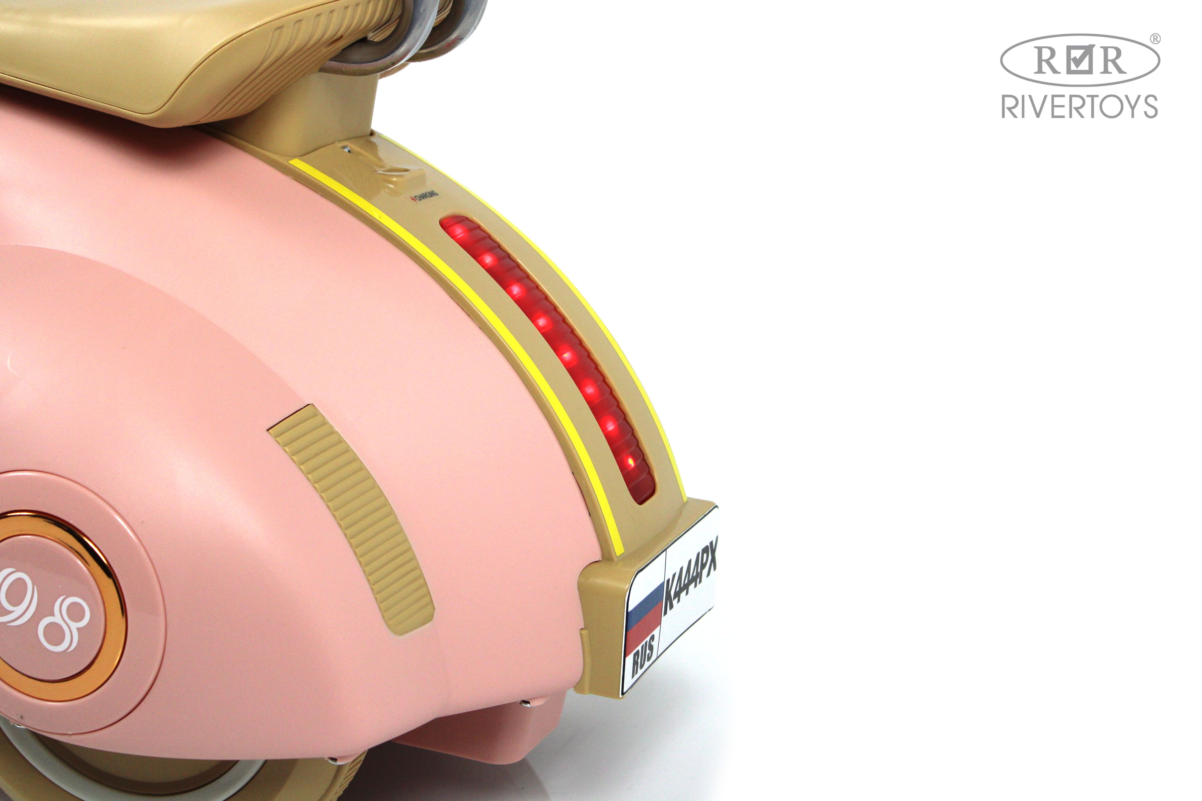 Электромобиль RIVERTOYS K444PX-PINK - фото 8