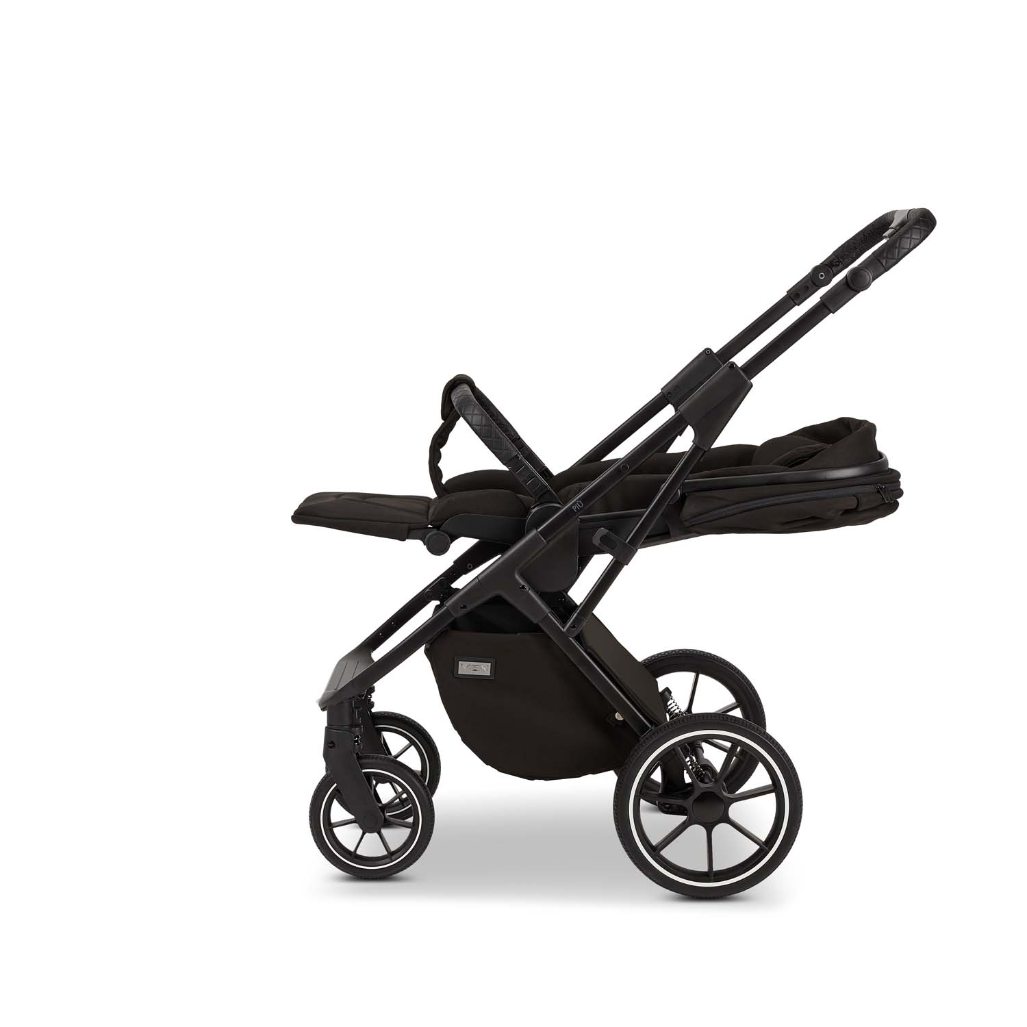 Коляска 2в1 Moon Piu Black - фото 17
