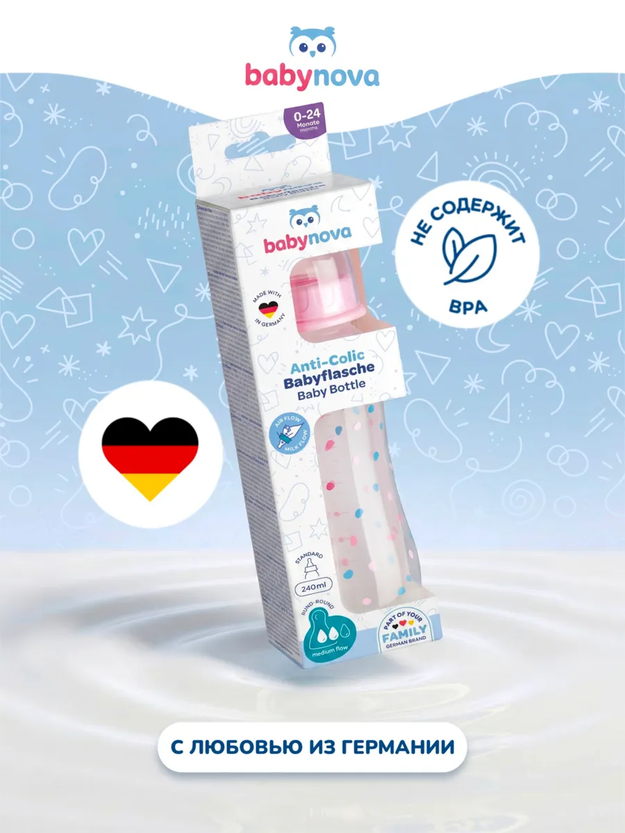 Бутылочка babynova 240 мл - фото 2