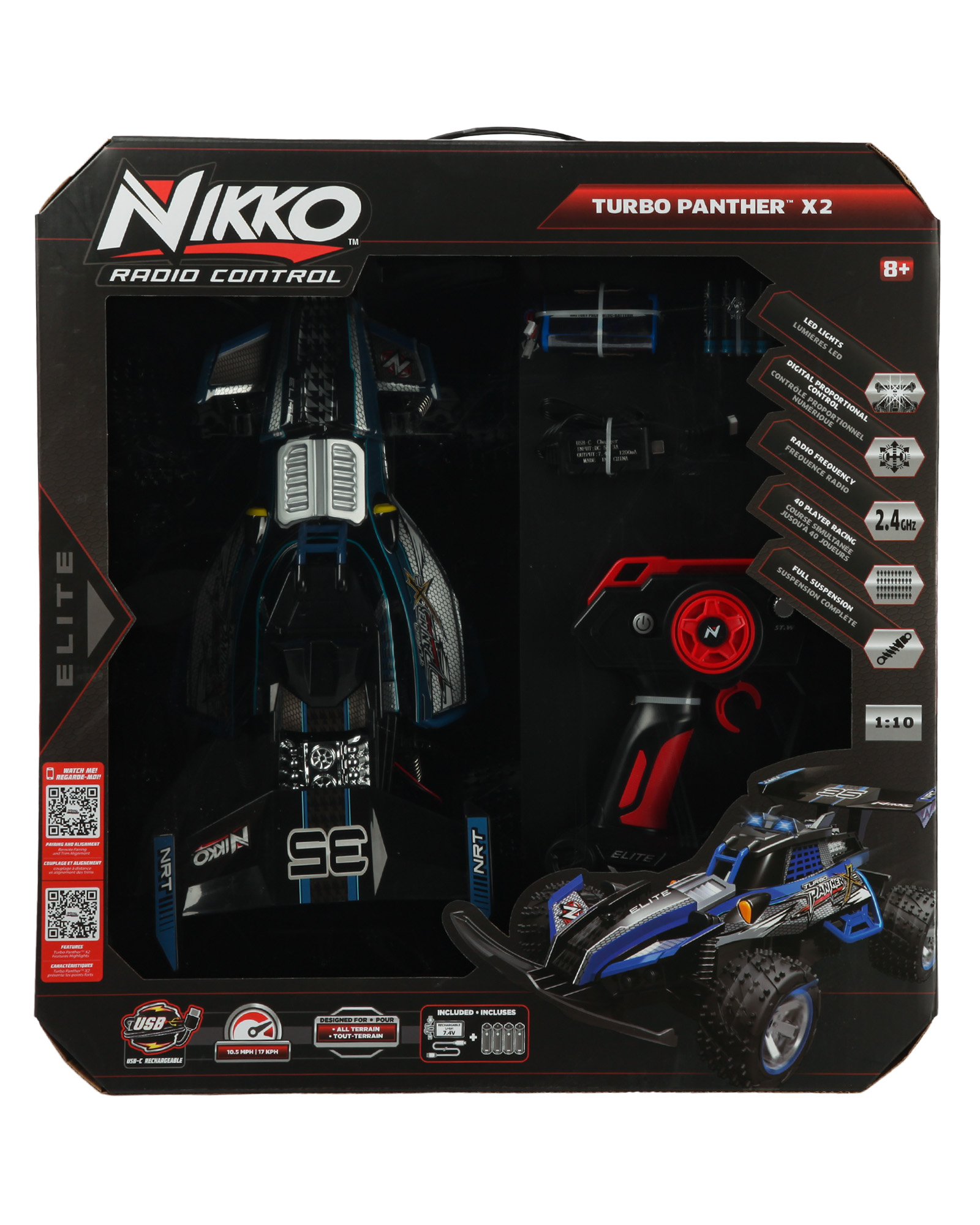 Автомобиль РУ Nikko Turbo Panther X2 1:10 - фото 7