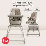 Стульчик для кормления Happy Baby Romeo Warm серый