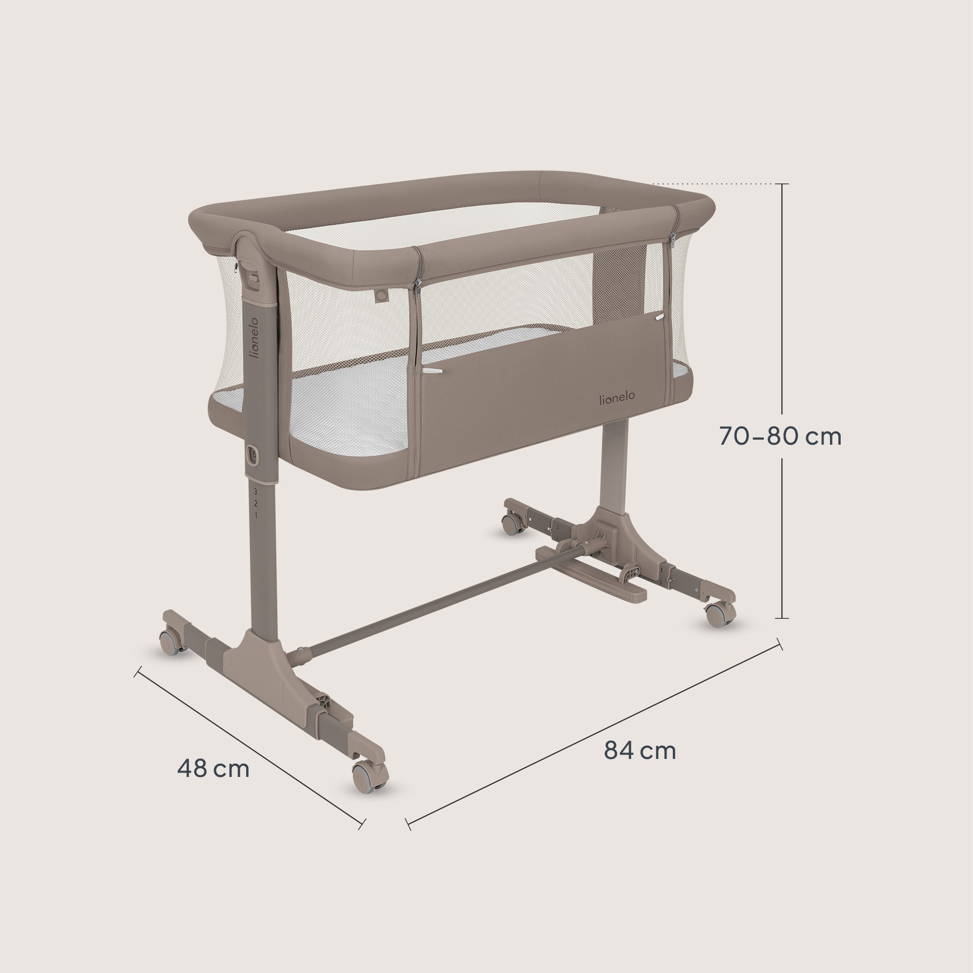 Колыбель Lionelo Pari коричневый - фото 9