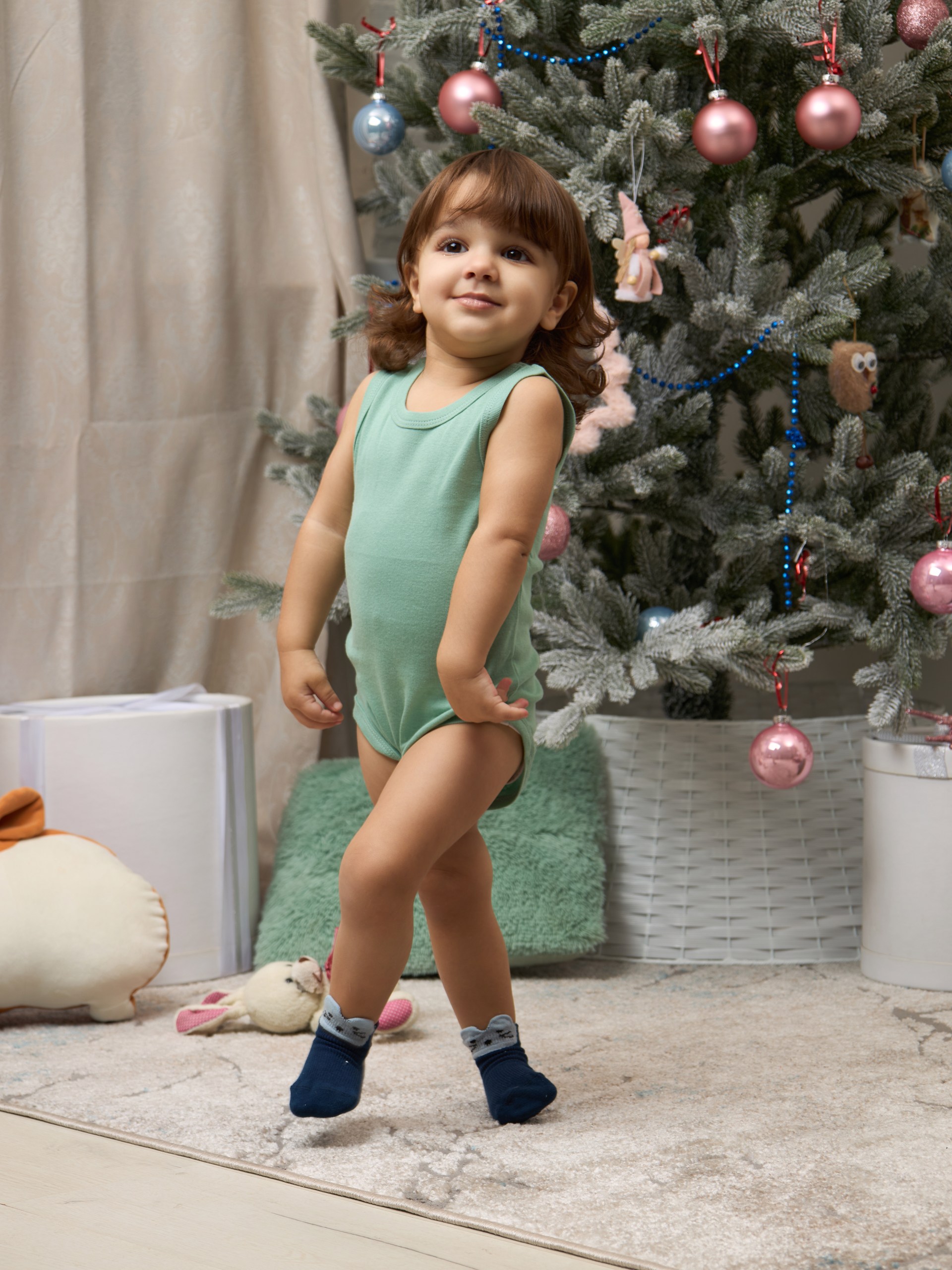 Боди 2 шт ALEX YVN Bdm2-56-белый-ментол - фото 11