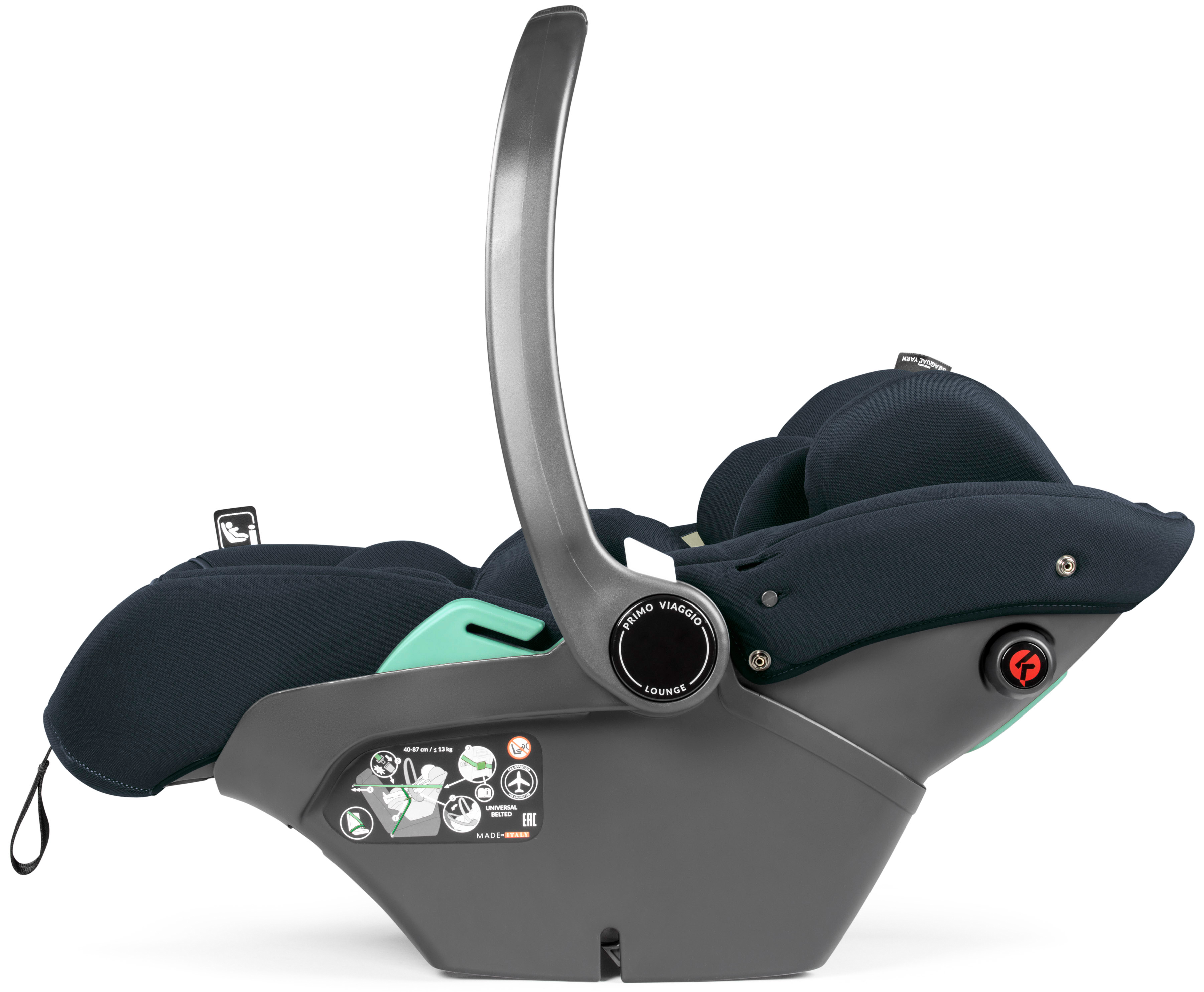Автокресло Peg-Perego Lounge 0 (0 -13 кг) синий - фото 4