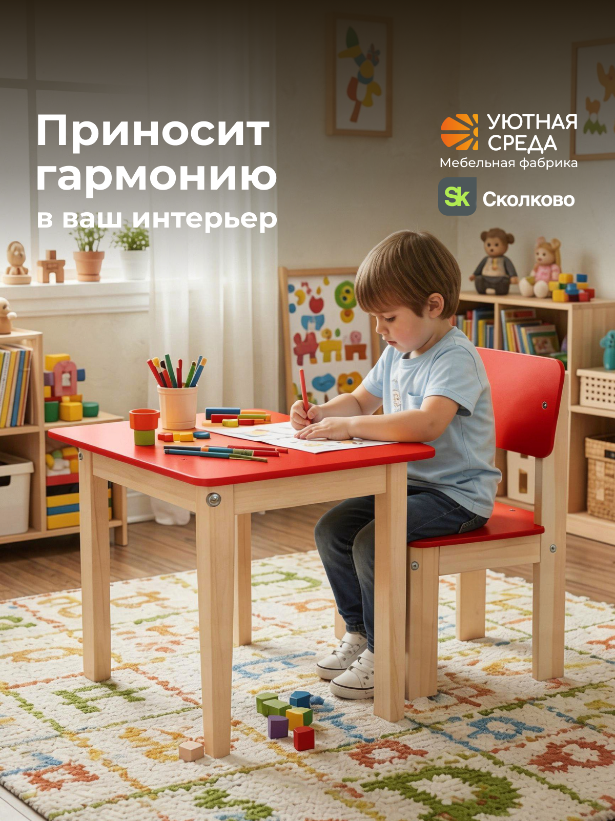 Комплект мебели Уютная среда нераскладной (стол, стул) - фото 21