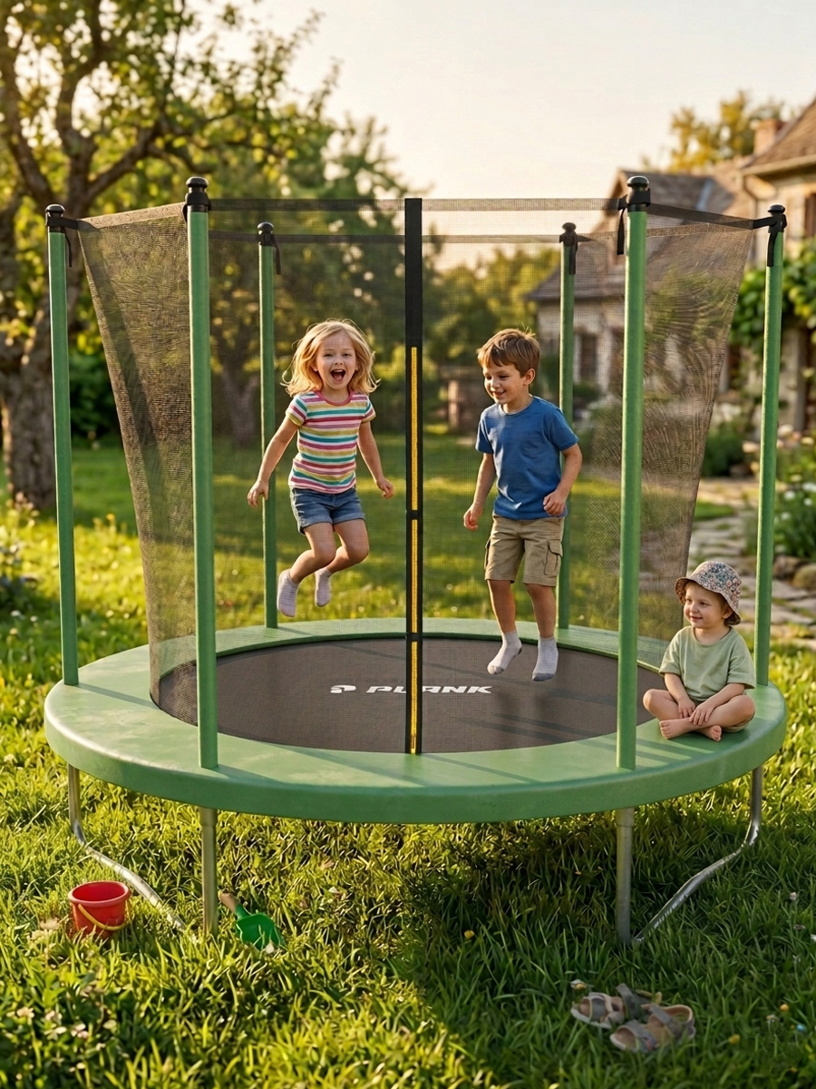 Батут уличный Plank SKY 8ft internal 244см с внутренней сеткой - фото 10