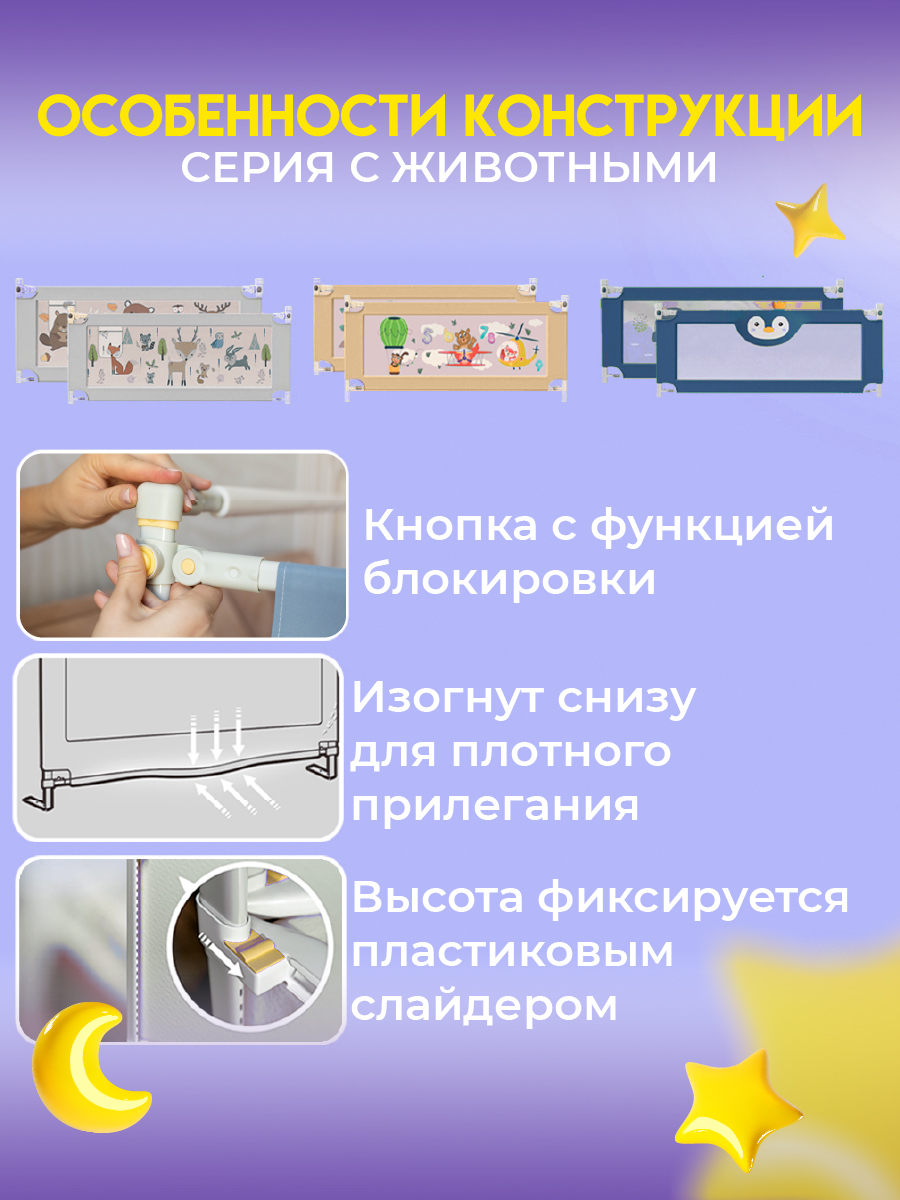 Барьер-ограничитель CINLANKIDS 160 см - фото 12