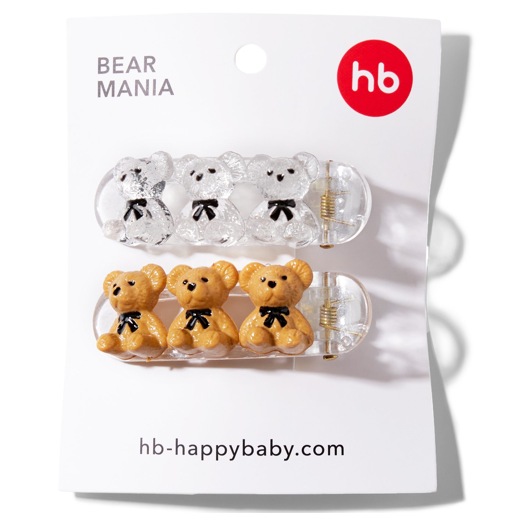 Заколки для волос Happy Baby в виде мишек 2 шт 40058 - фото 15