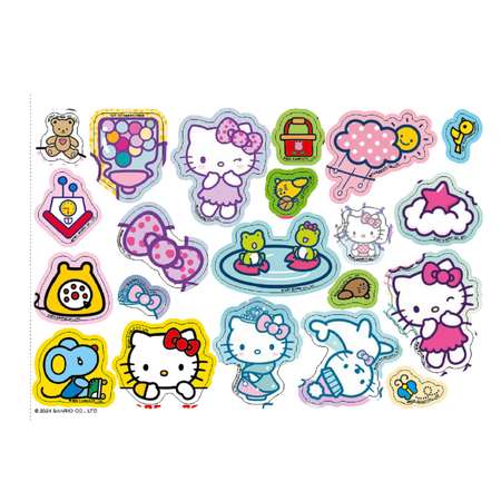 Книга ND Play Открытки-раскраски с наклейками Hello Kitty Скоро праздник