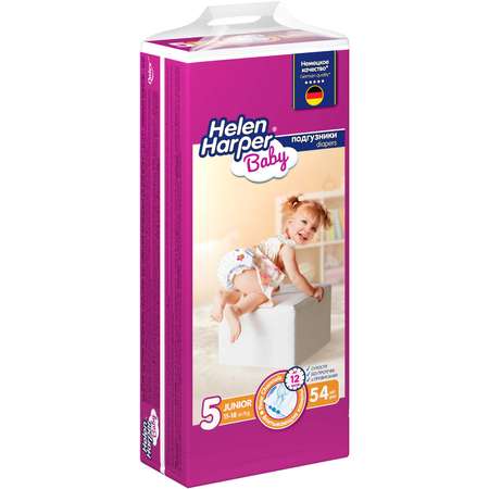 Подгузники Helen Harper 5 54 шт.