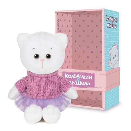 Игрушка мягкая Колбаскин и Мышель котик Колбаскин&Мышель 20 см