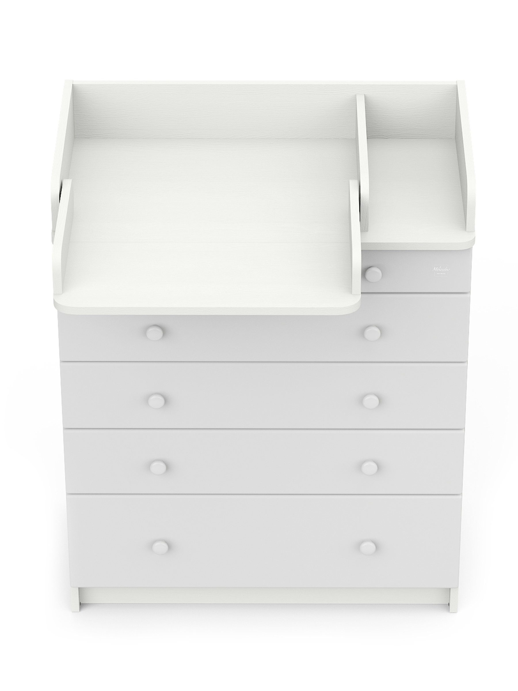 Комод пеленальный Aton Maks белый премиум белый - фото 8