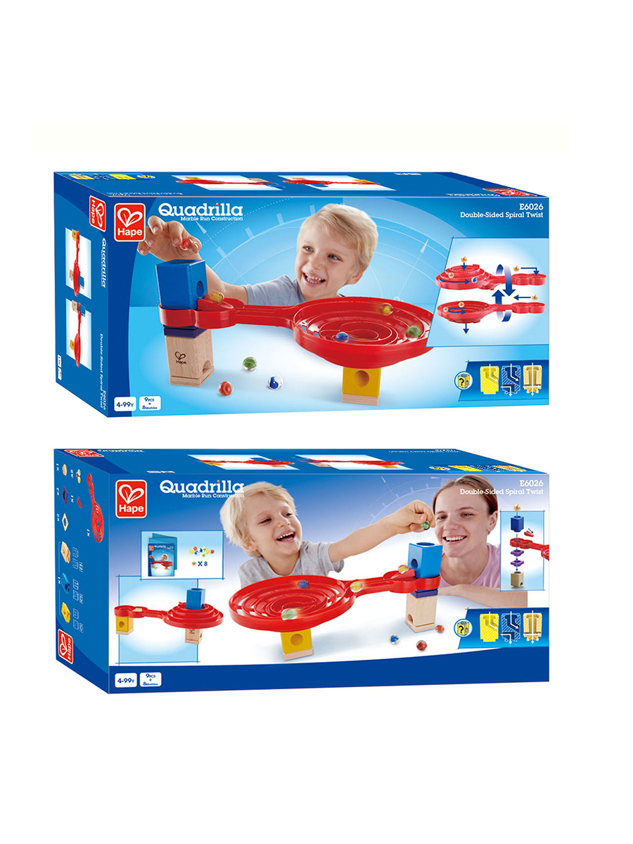 Конструктор Hape Гонки Спираль деревянный 18 дет. - фото 8