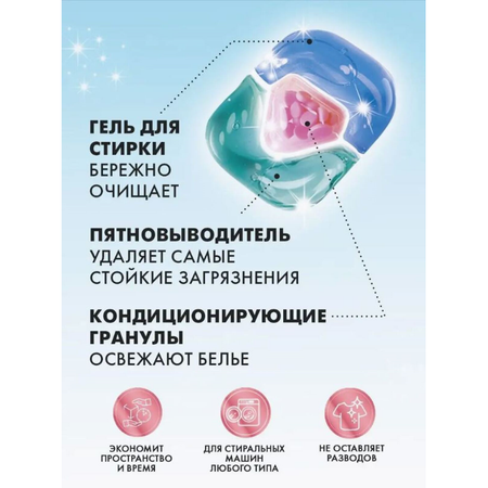 Капсулы для стирки NAMZA для белого белья 12 шт.