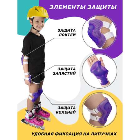 Наколенники, налокотники, шлем CITYRIDE