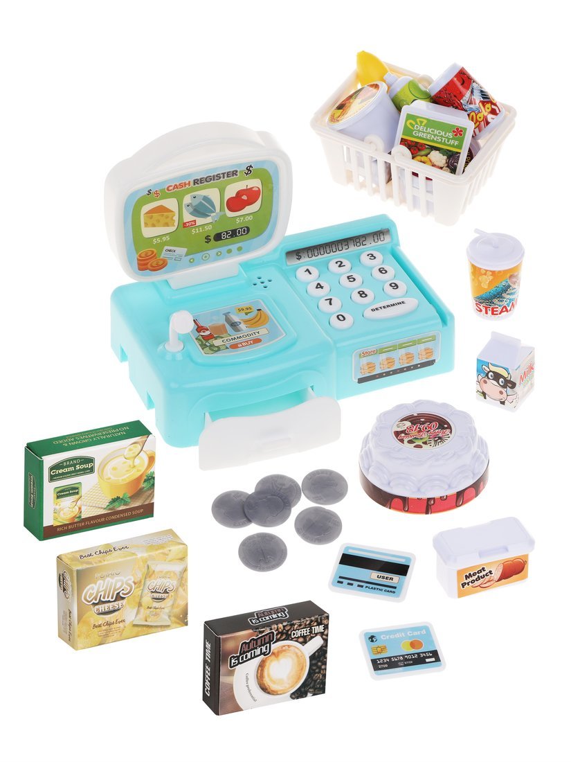 Игровой набор Наша Игрушка касса, продукты - фото 3