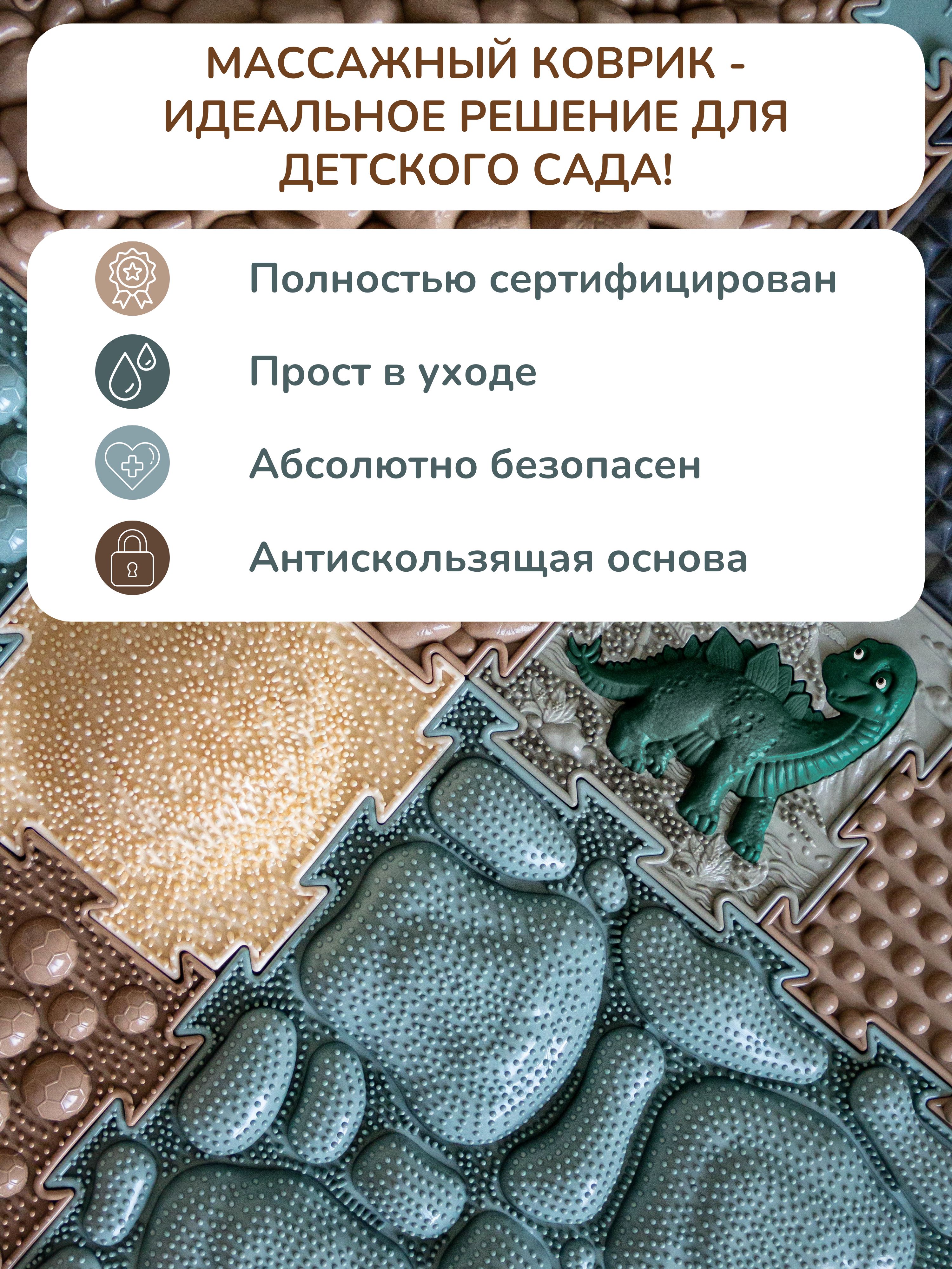 Коврик-пазл Ортодон массажный развивающий 26 x 220 см - фото 18