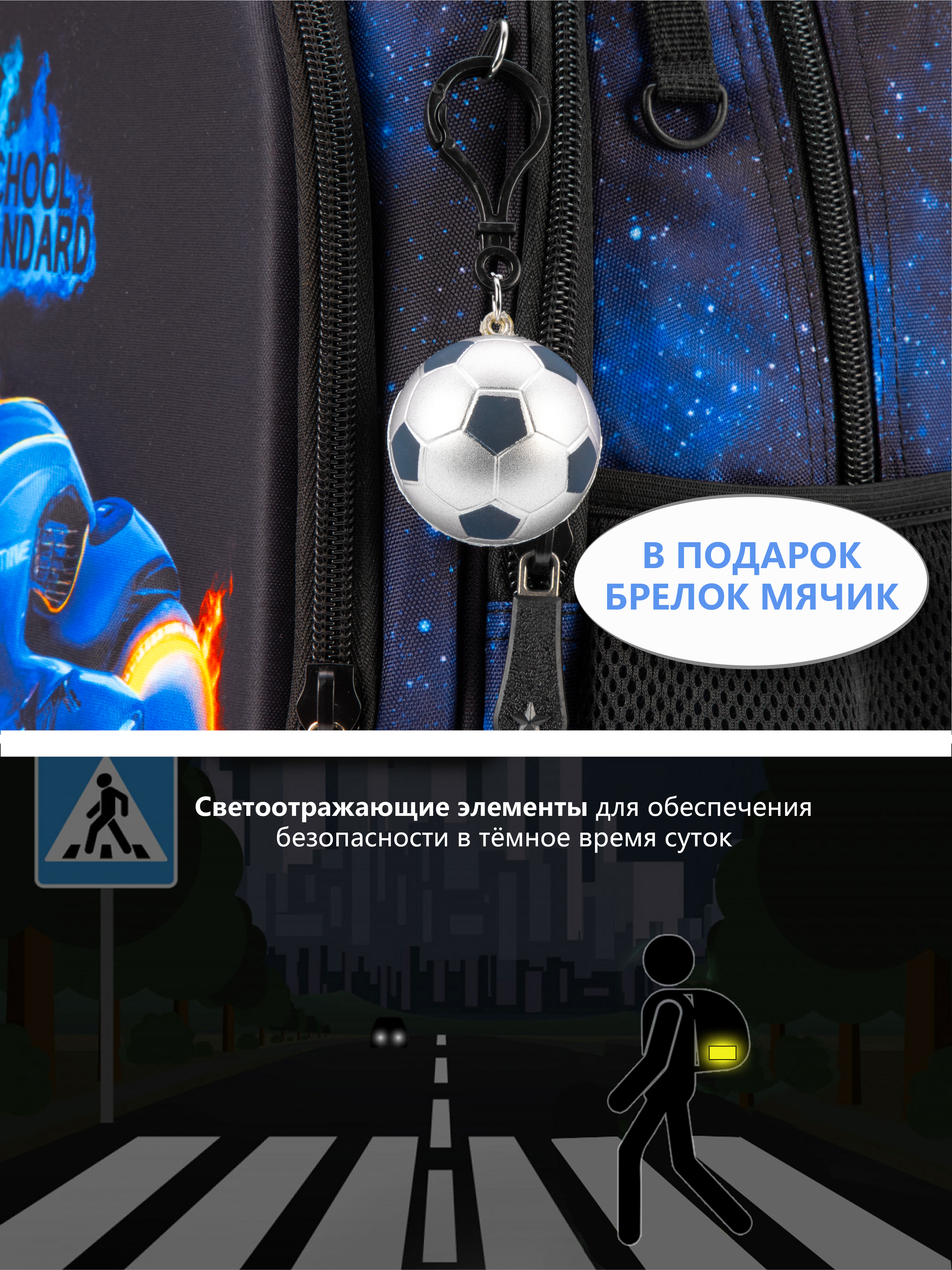 Рюкзак School Standard для мальчика набор 8 в 1 - фото 8
