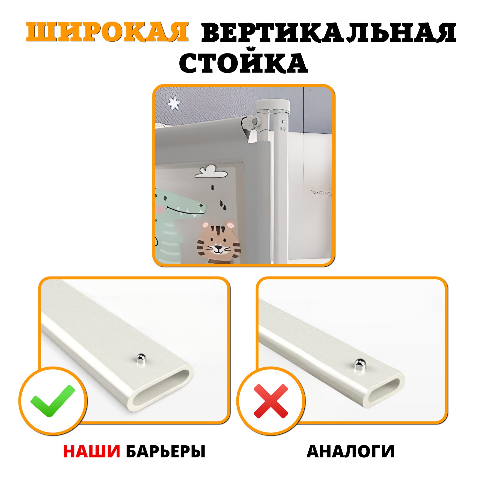 Комплект из 3-х барьеров Floopsi на кровать 2.0х1.8х2.0 м для детей от падений + соединительная планка - фото 12