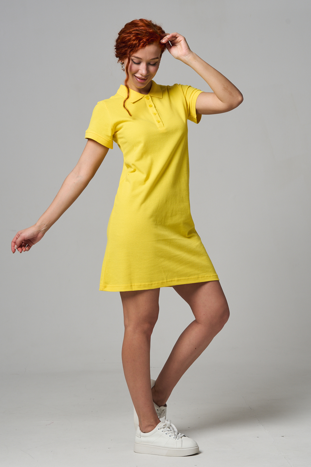 Платье Натали Суслова 14413/1 желтый - фото 11