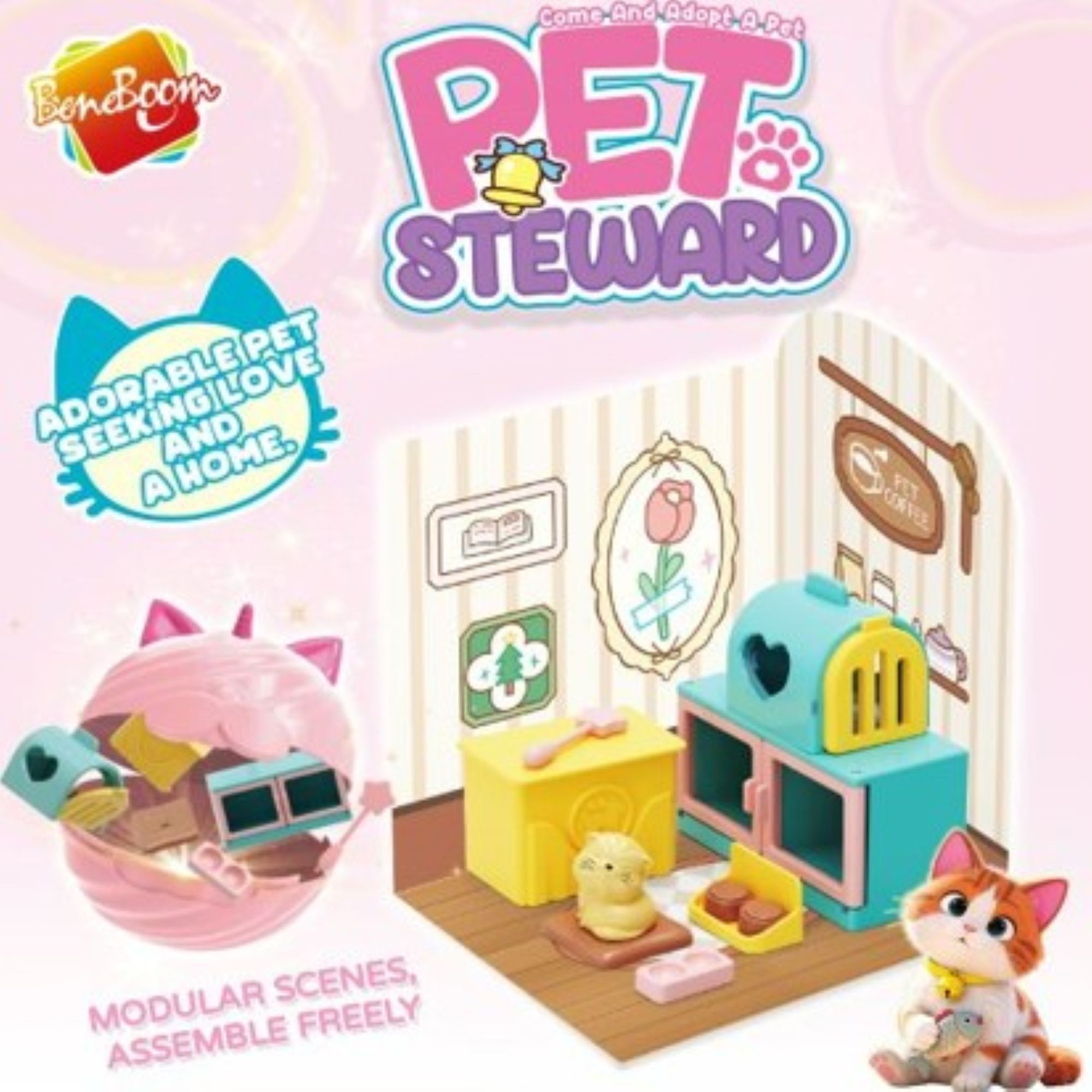 Конструктор KiddiePlay Домик с котиком-сюрприз - фото 2