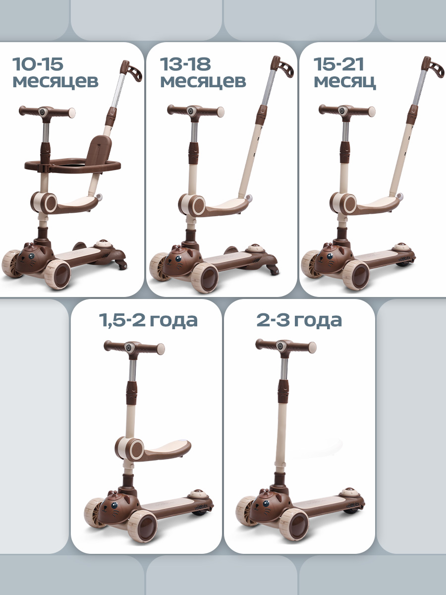 Самокат Velobibi трехколесный - фото 2