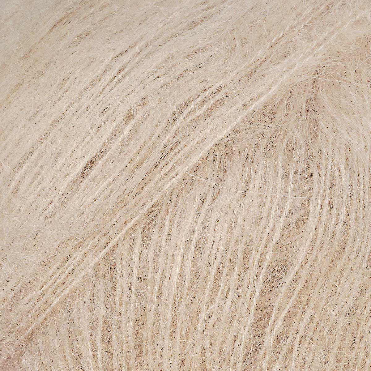 Пряжа Astra Premium Мохер Mohair полушерстяная с ворсом 25 г 190 м 17 светлый беж 4 мотка - фото 7