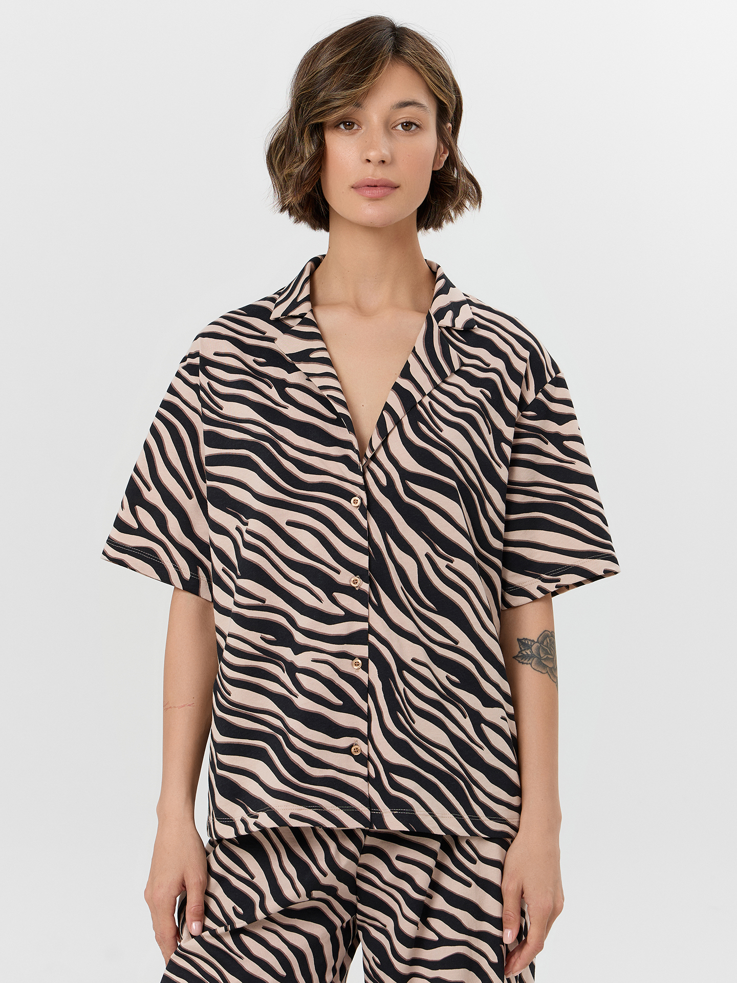 Пижама Mark Formelle (Марк Формэль) 592554/зебра на холодном бежевом - фото 7