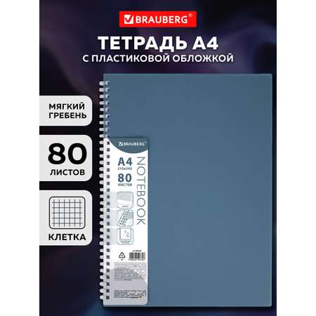 Тетрадь Brauberg клетка