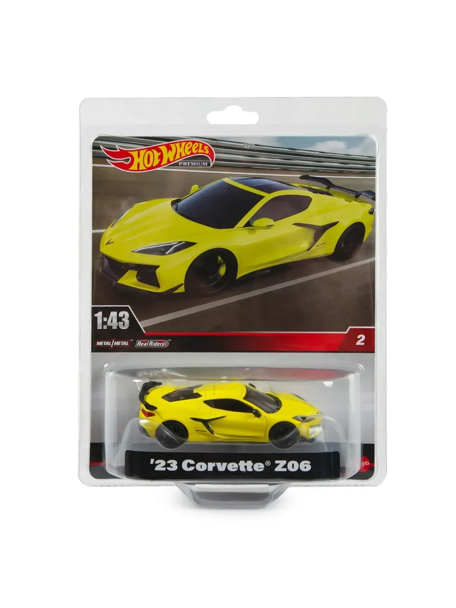 Автомобиль Hot Wheels Premium 1:43 '23 Corvette Z06 1:43 120571 - фото 2