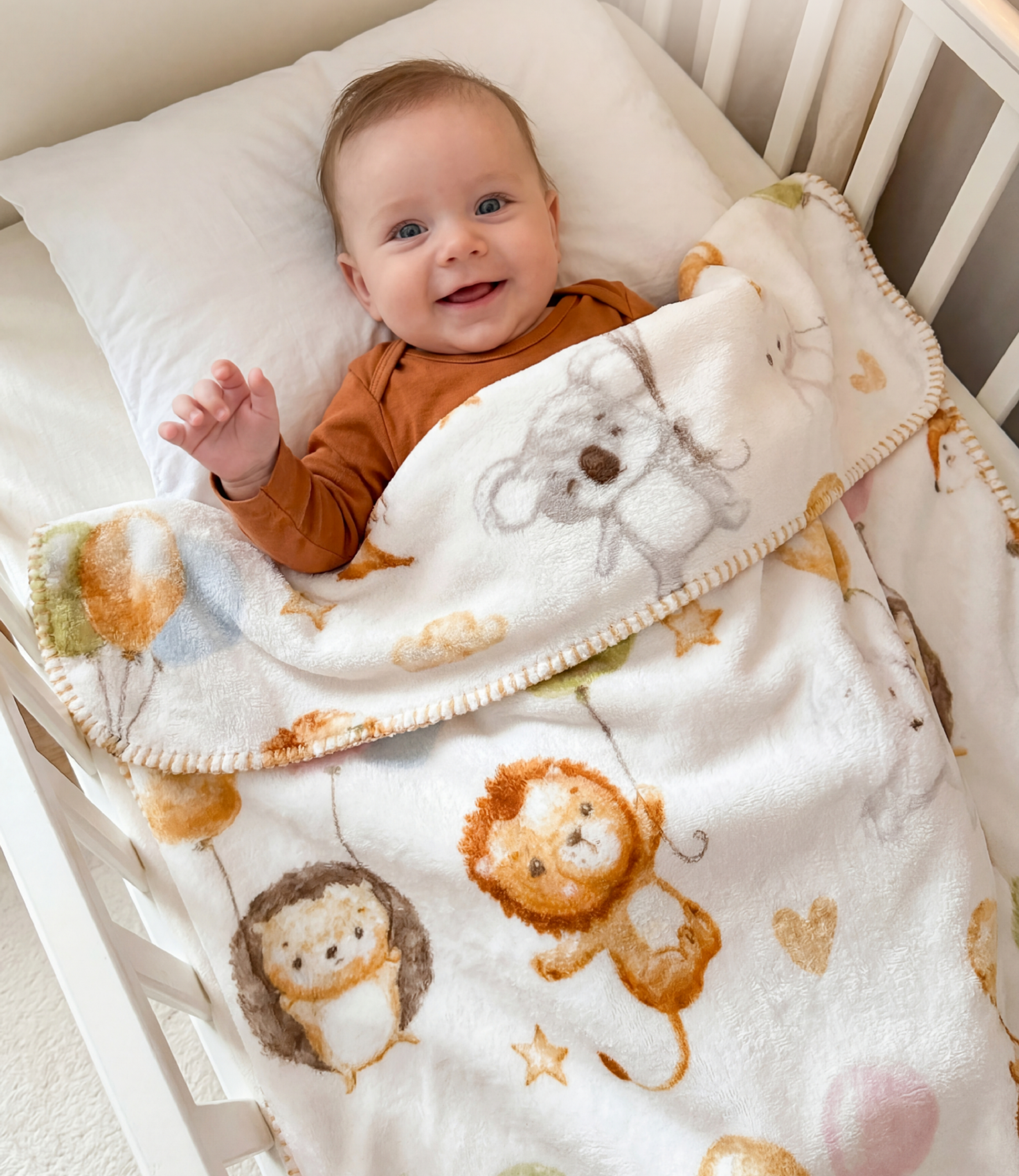 Изображение товара Детский плед велсофт 150x100 см Russian Baby для новорожденных и малышей Изображение товара Детский плед велсофт 150x100 см Russian Baby для новорожденных и малышей