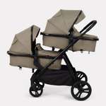 Коляска 2в1 для двойни Rant Basic Dualo коричневый