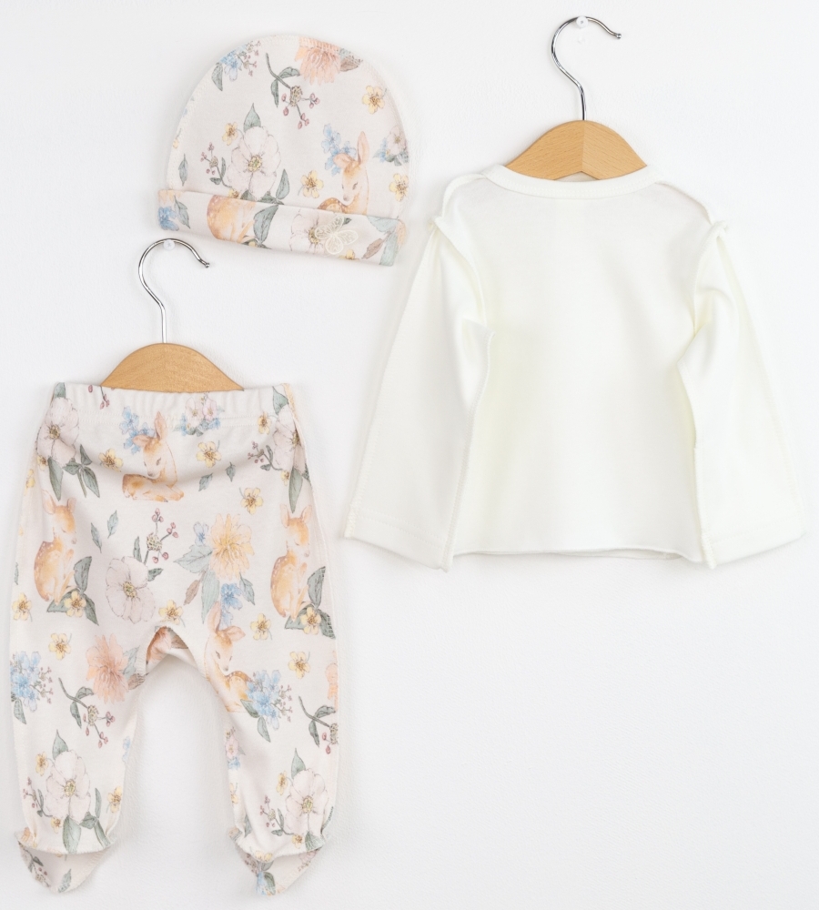 Комплект Baby boom КН164/2-И Цветы и олени на молоке - фото 6