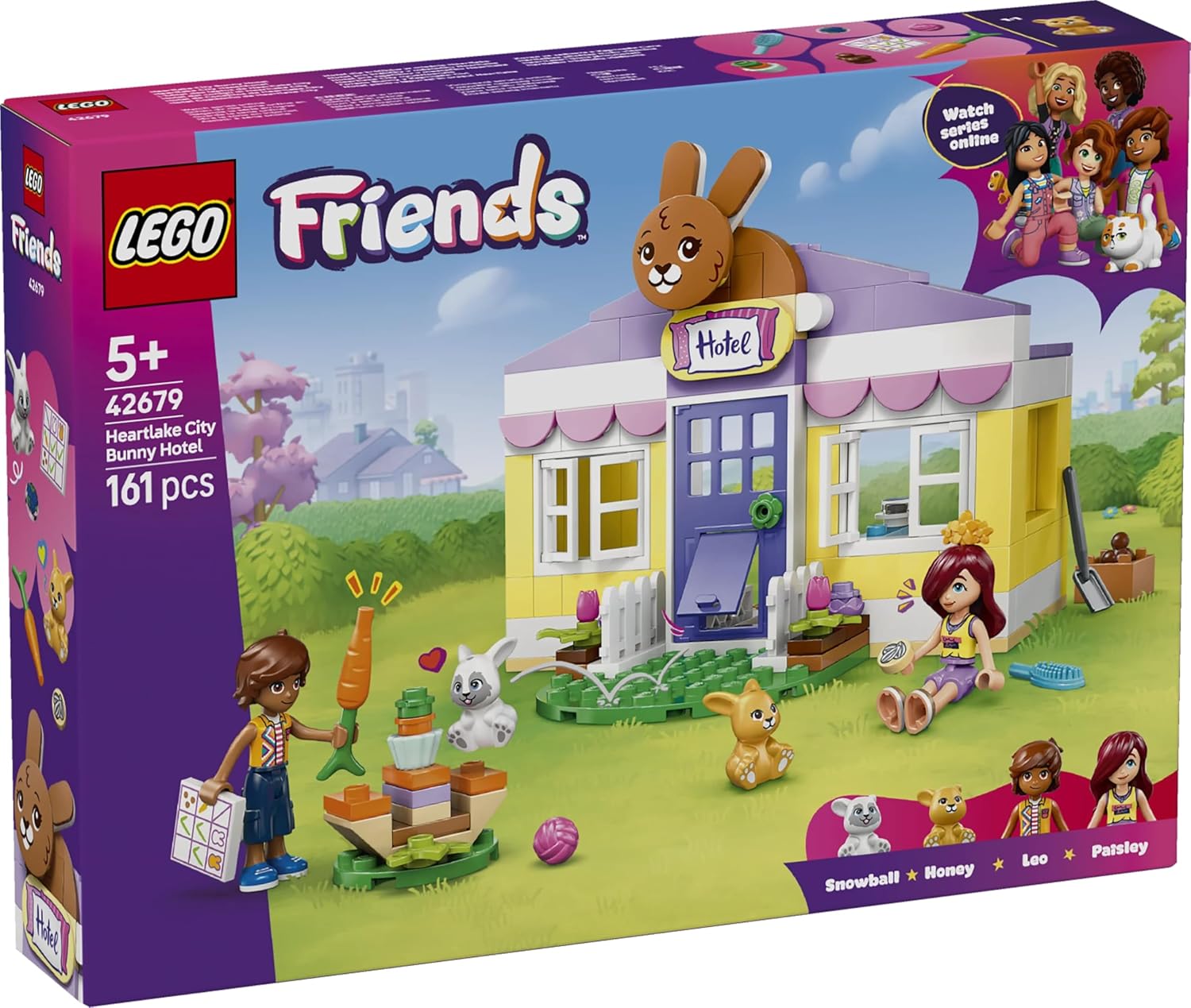 Конструктор LEGO Friends Кроличий отель Хартлейк-Сити 161 дет. - фото 4