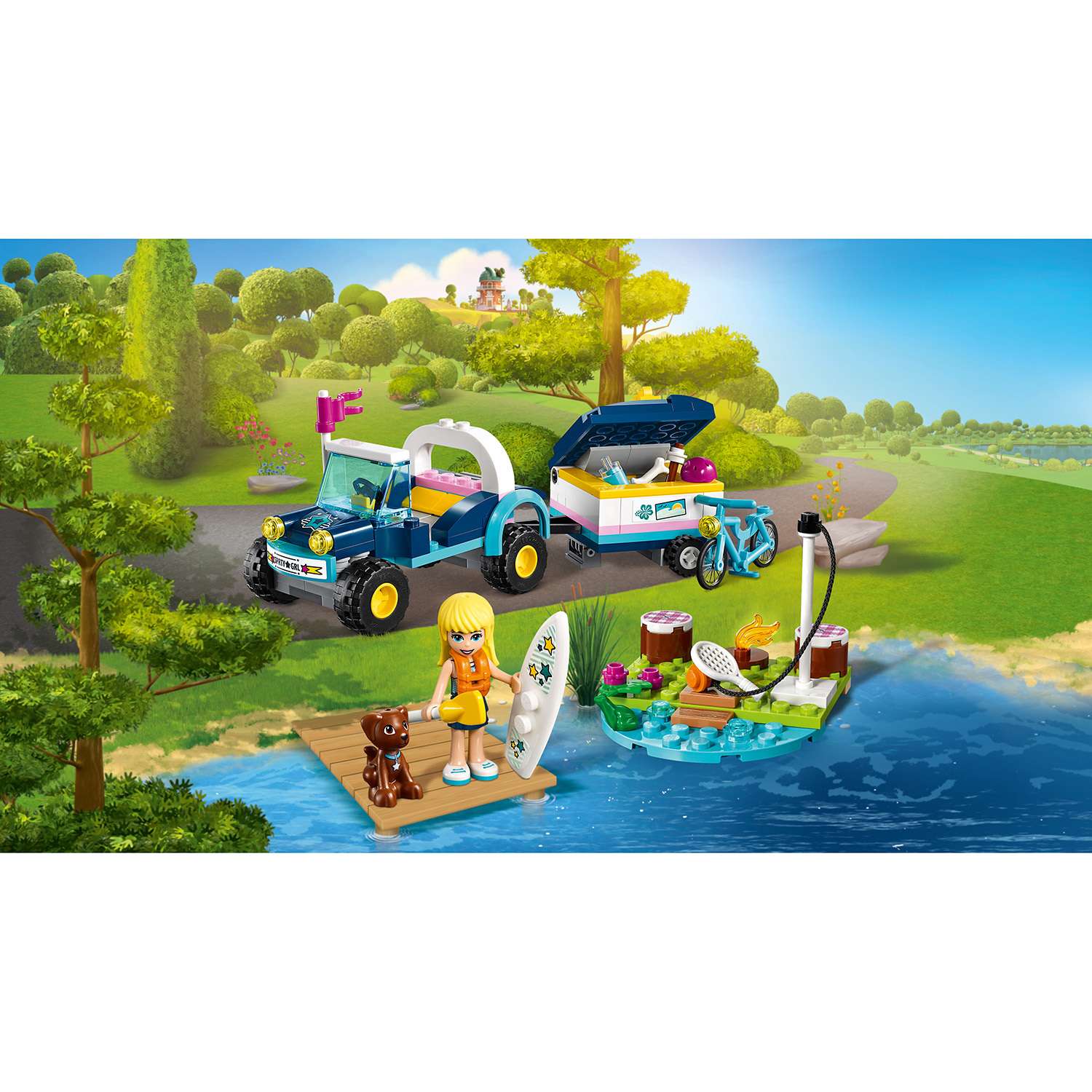 Конструктор LEGO Friends Багги с прицепом Стефани блочный - фото 7