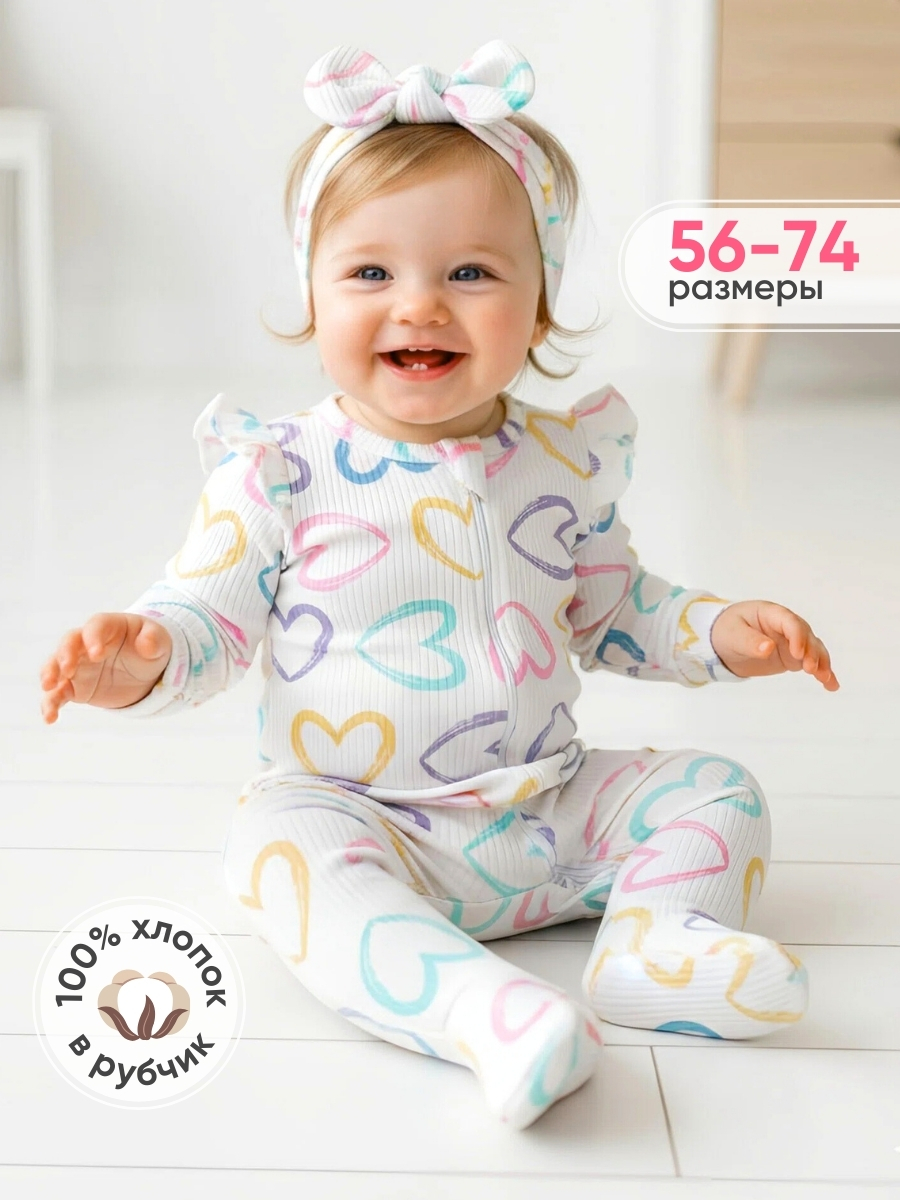 Комбинезон и повязка Hello,Bunny ZUL/ANGEL-ТРАФ-СЕРД-МИНТ - фото 2