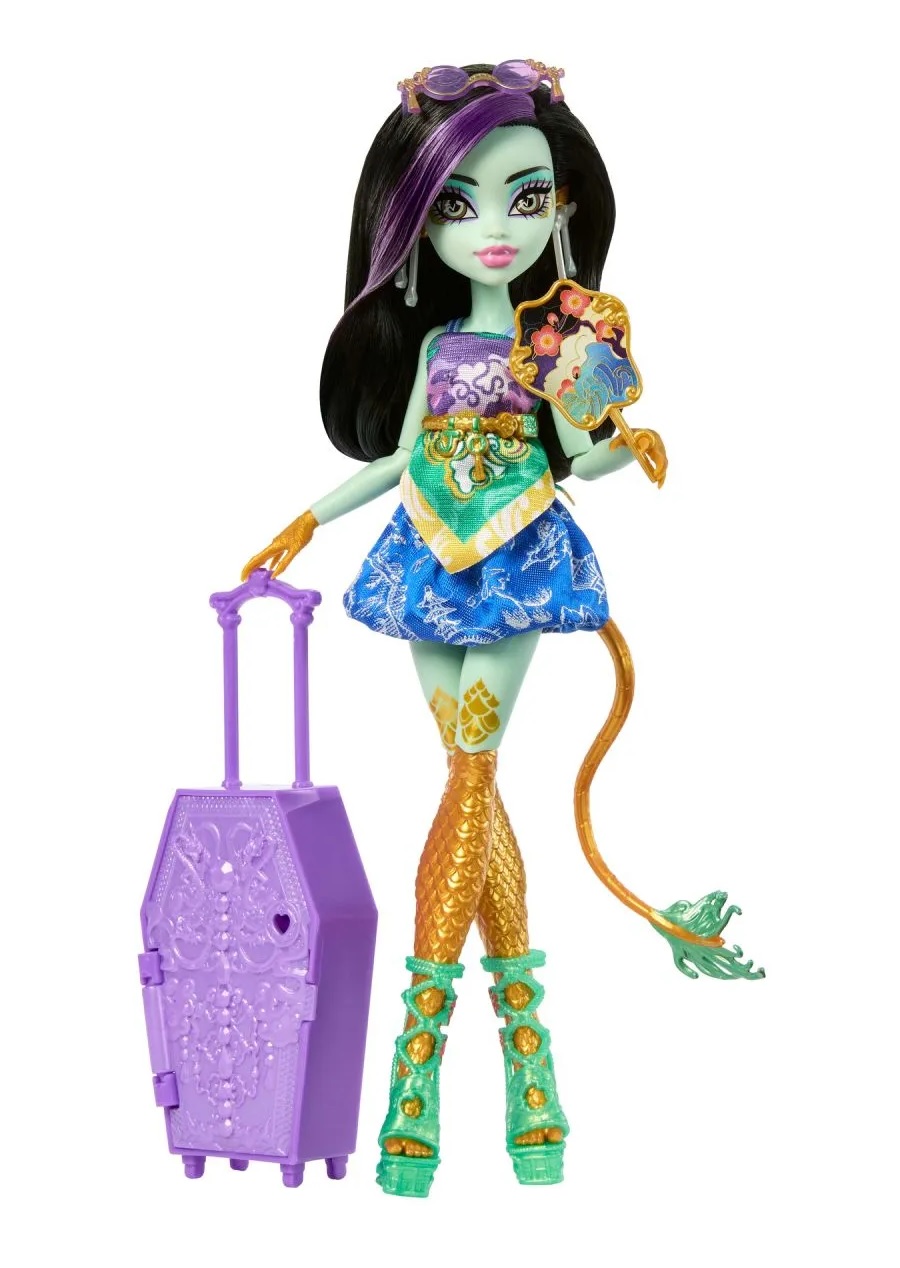 Кукла модельная Mattel Monster High Джинафаер Лонг с чемоданом высота 30 см JDR52 - фото 7