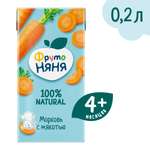 Нектар ФрутоНяня Морковь с 4 мес 0.2 л