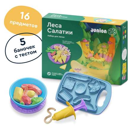 Тесто-пластилин Junion Леса Салатии 5 цв.