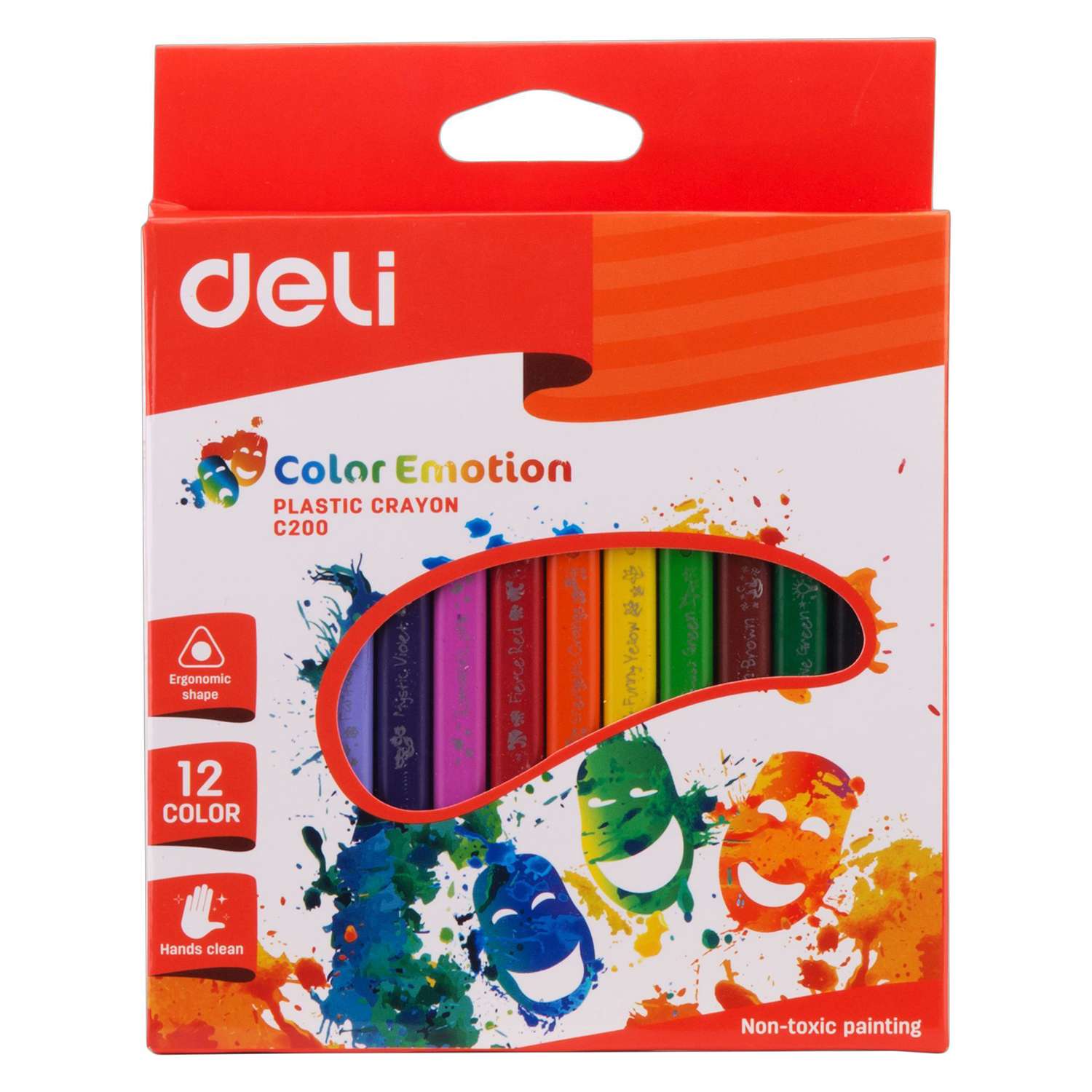 Восковые мелки Deli 12 шт. - фото 1