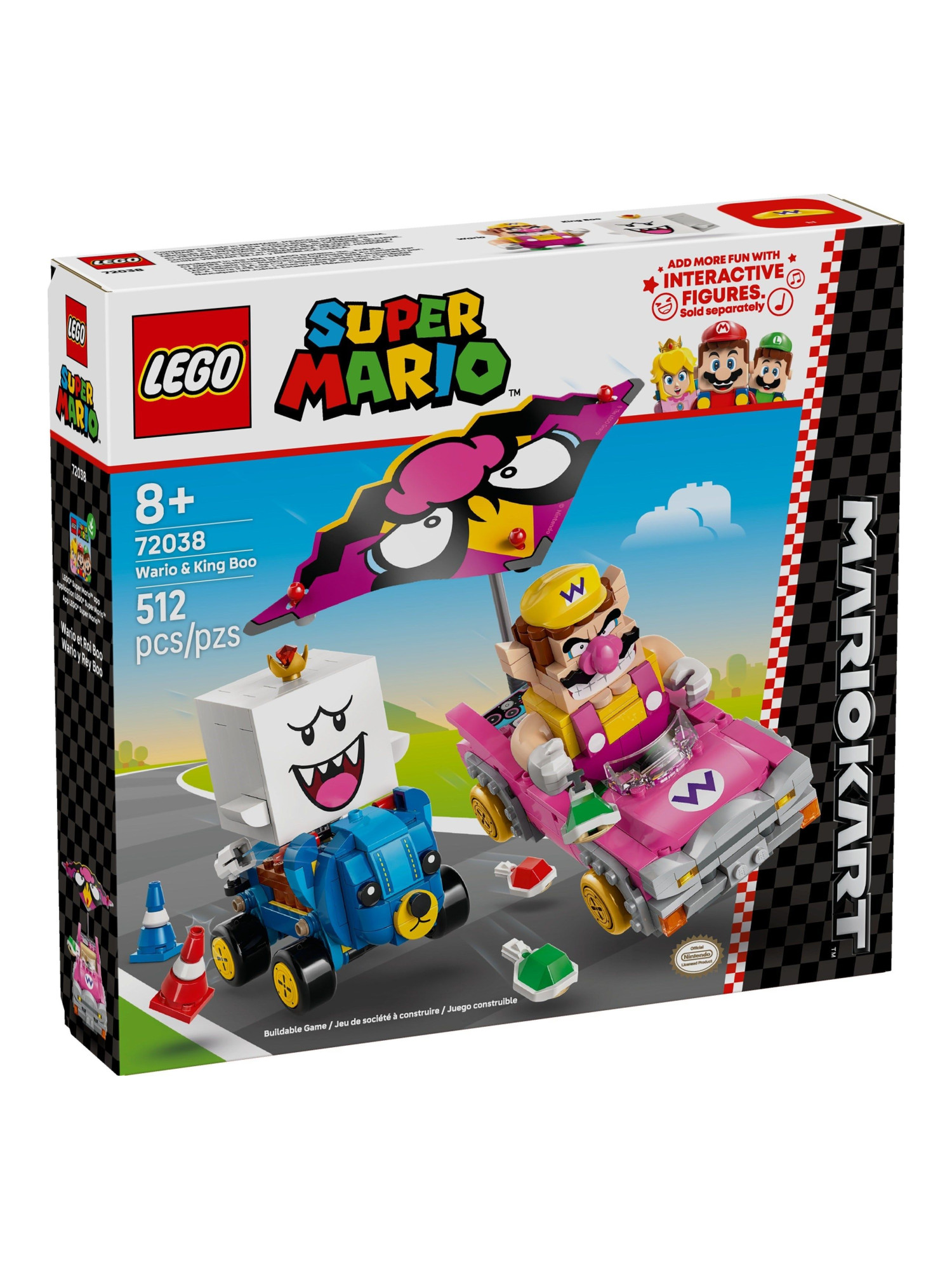 Конструктор LEGO Super Mario Варио и Король Бу 512 дет. - фото 1