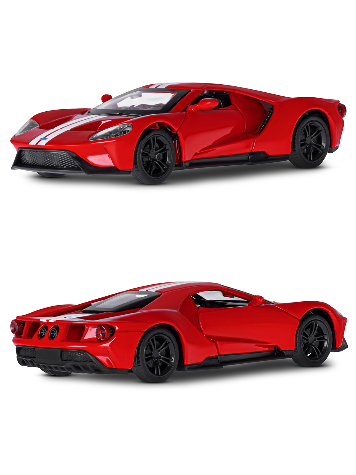 Автомобиль АВТОпанорама Ford GT 1:40 JB1200139 - фото 5