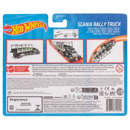 Автомобиль Hot Wheels Scania Тягач с прицепом Rally Truck