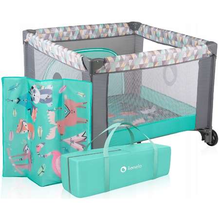 Игровой манеж Lionelo Lene Green Turquoise