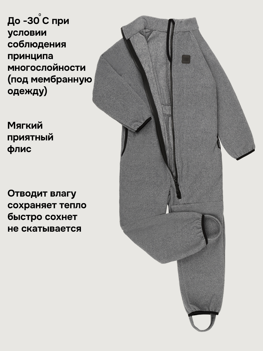 Комбинезон NIKASTYLE 8т10824 темно-серый - фото 6