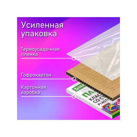 Пластилин Brauberg 36 цв.