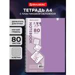 Общая тетрадь Brauberg клетка 80 лист.