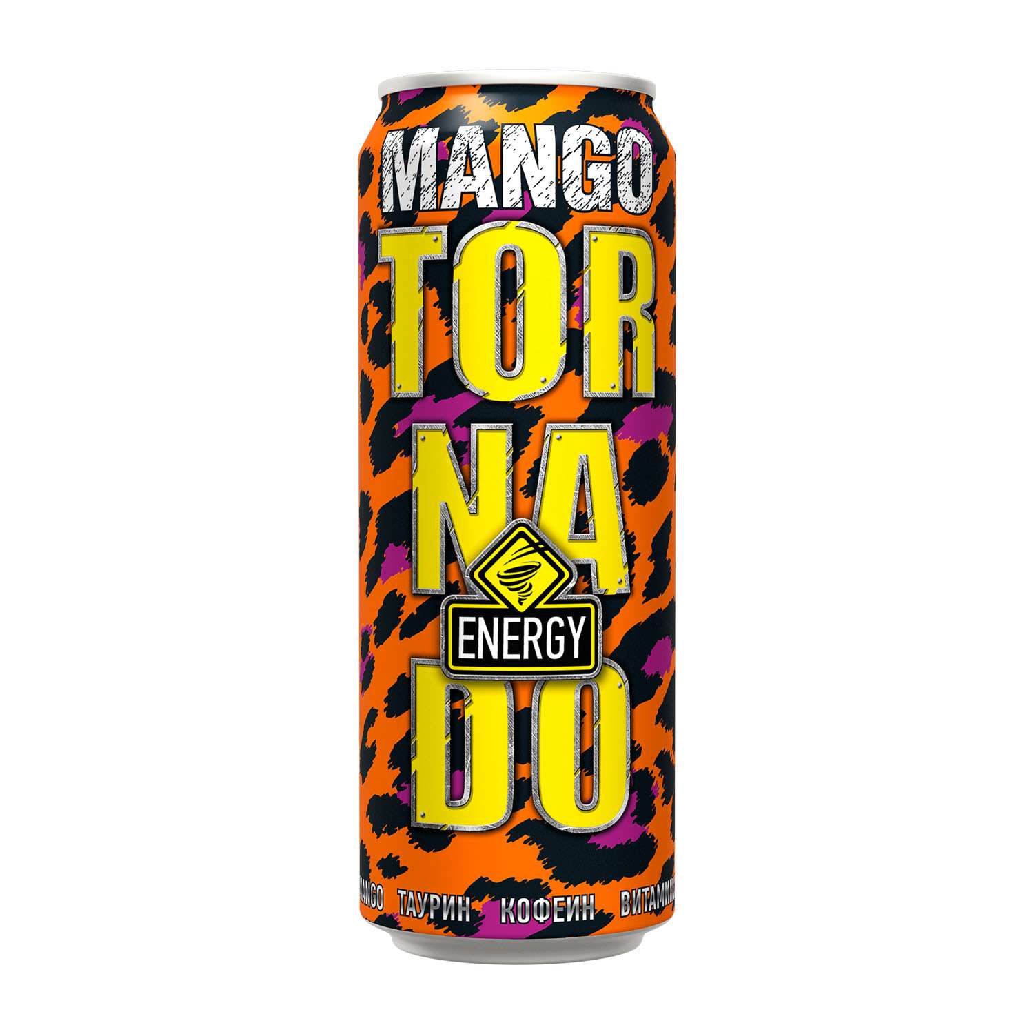 Напиток TORNADO Energy Mango безалкогольный газированный 0.45л - фото 2