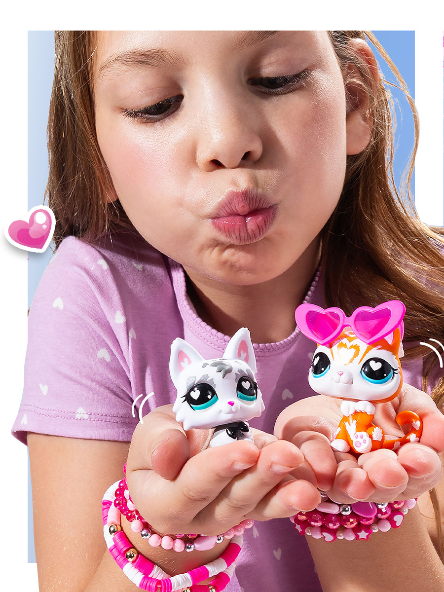 Игровой набор Littlest Pet Shop Серый кот и Рыжий кот - фото 8